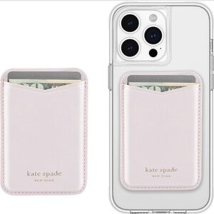 kate spade Pale Pink Adhesive Phone Card Pocket🩷🩷